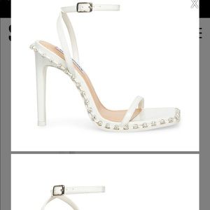 NWOT Steve Madden white Zelle heels